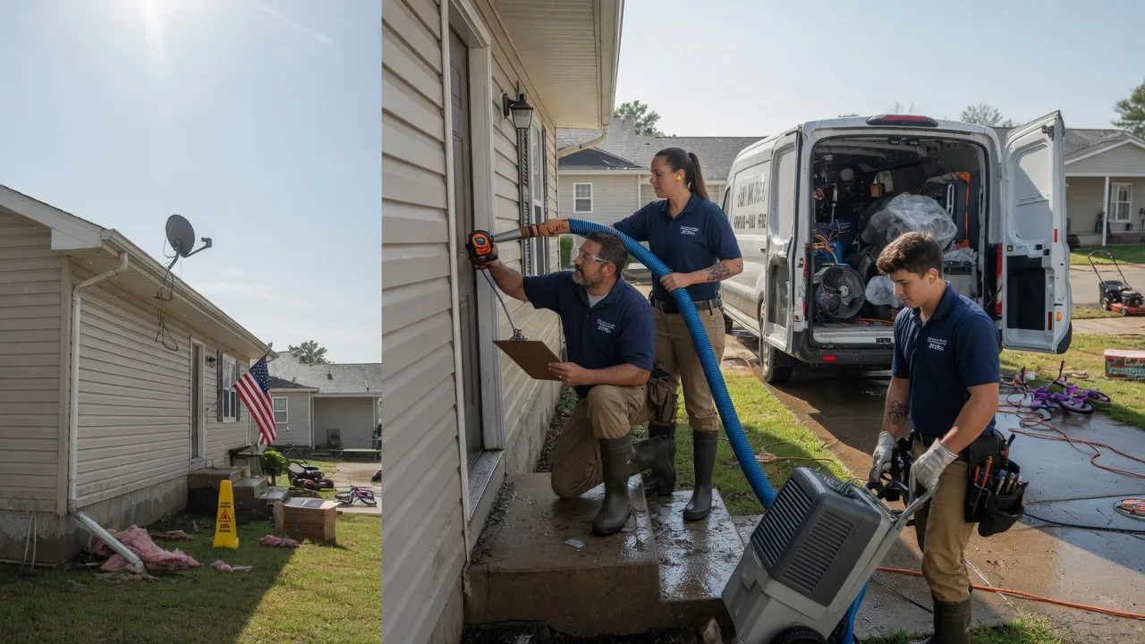 Ceiling Water Damage Restoration in Preston, OK near me